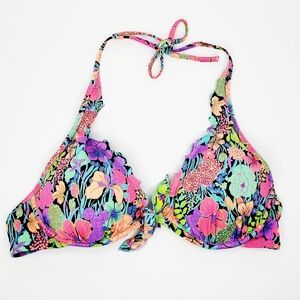 Victoria Secret Floral Bikini Top 36B